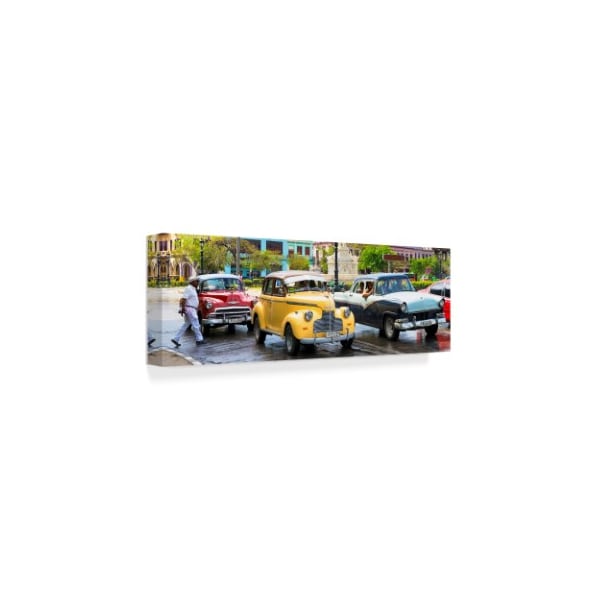 Philippe Hugonnard 'Vintage American Car Taxi Of Havana' Canvas Art,10x32